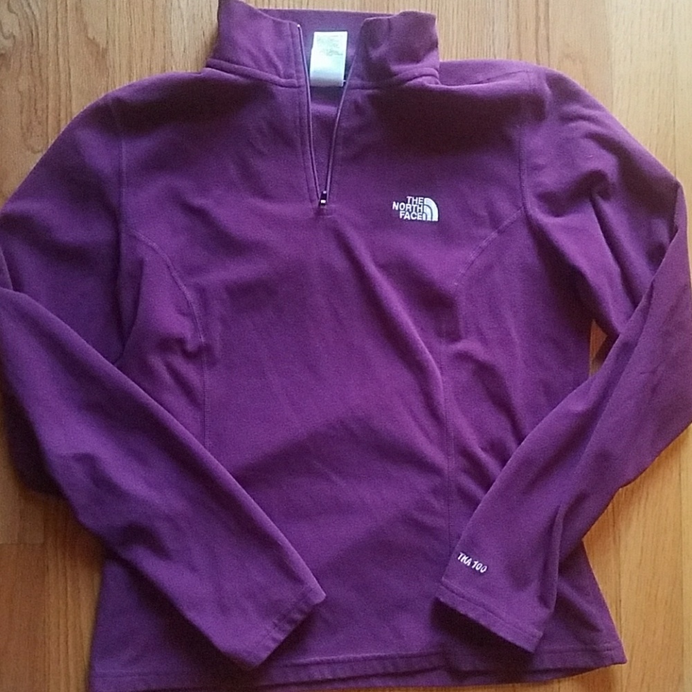 The north face zip top